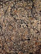 Jackson Pollock undulating paths oil painting reproduction